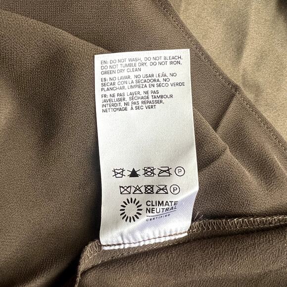 Reformation Anaiis Silk Maxi Dress Gown Morel Cafe Wedding Event Party size 8 C0 - Picture 11 of 11